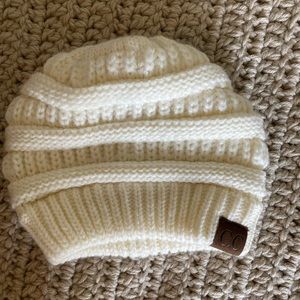 NEW! C.C executives white beanie.
